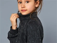 Kids ONLY black washed half zip sweatshirt